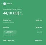 AfterLib coupon verification screenshot