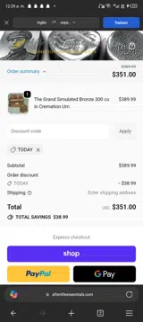 TODAY coupon verification screenshot