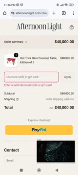 FIRST15 coupon verification screenshot