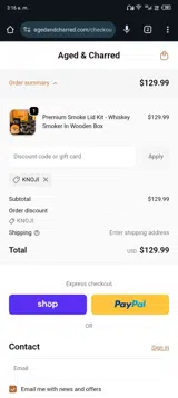 KNOJI coupon verification screenshot
