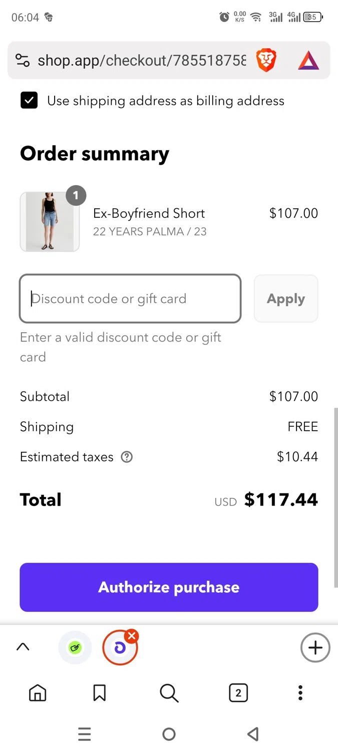 AG Jeans Outlet coupon code screenshot showing code EXTRA-20%-OFF applied at AG Jeans Outlet checkout page. Uploaded by SimplyCodes community member dayselis15 on Jun 5, 2025