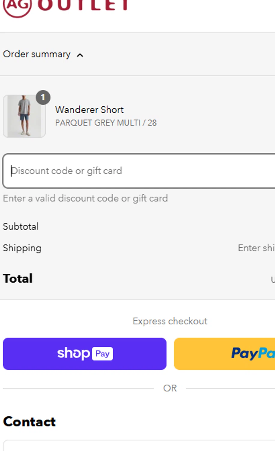 AG Jeans Outlet coupon code screenshot showing code EXTRA_25%_OFF applied at AG Jeans Outlet checkout page. Uploaded by SimplyCodes community member VayneChambeadora on Aug 8, 2025