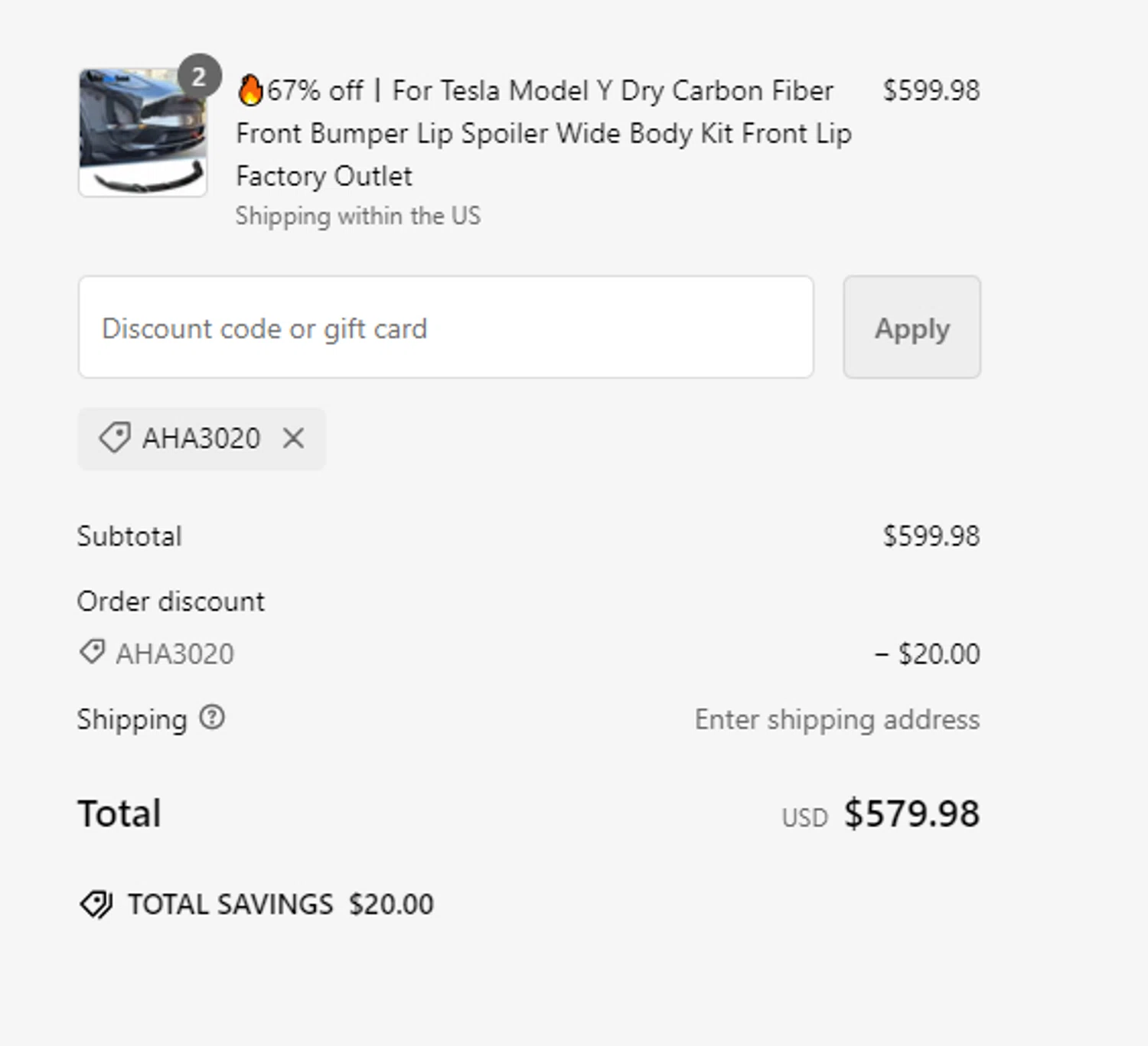 where to use Ahacarbon promo code box