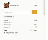 APRILSAVE coupon verification screenshot