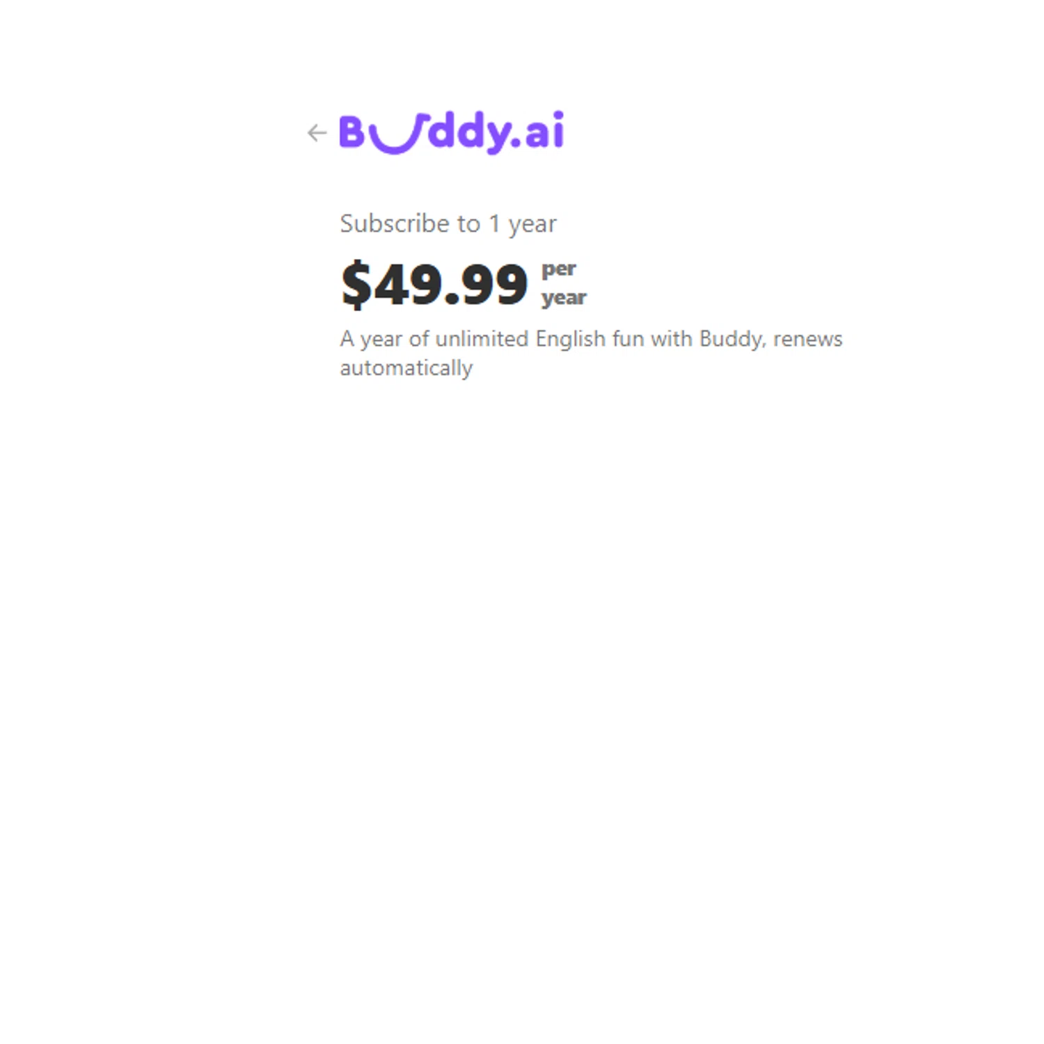 AI Buddy promo code screenshot showing code 2020 applied at AI Buddy checkout page. Uploaded by SimplyCodes community member Tenmyoldy on Feb 11, 2025