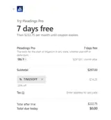 TIM25OFF coupon verification screenshot
