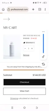 brianna10 coupon verification screenshot