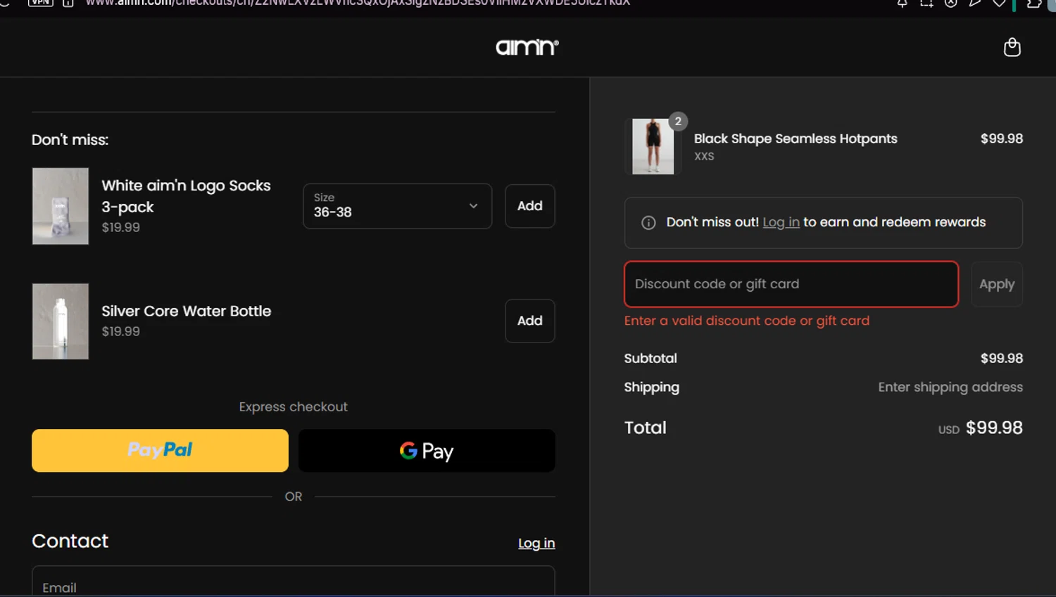 AIM'N NZ promo code screenshot showing code SAVE25 applied at AIM'N NZ checkout page. Uploaded by SimplyCodes community member chepipi on Jun 6, 2025