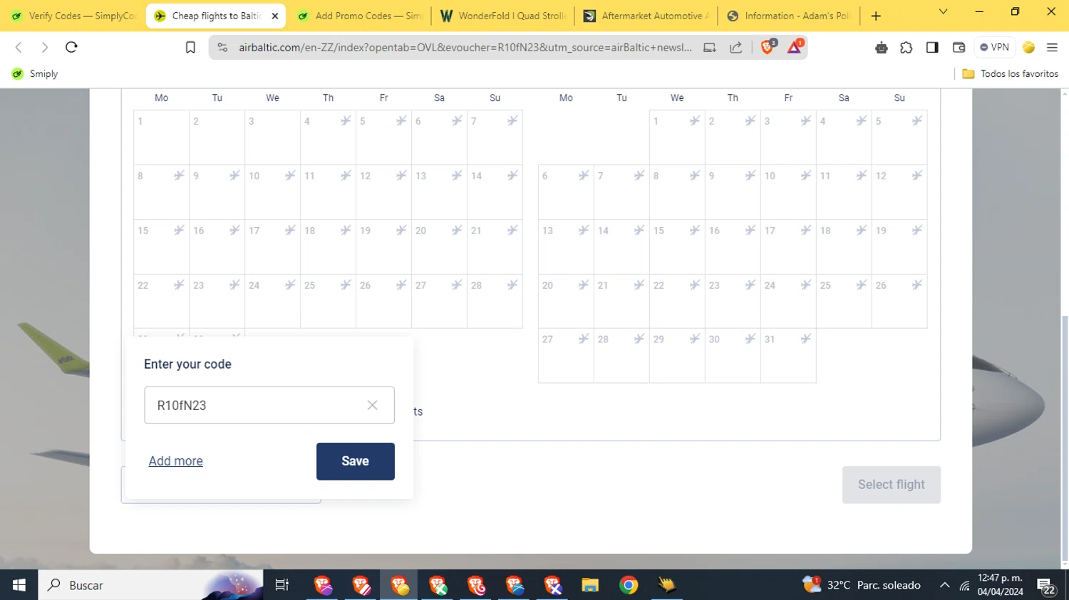 how to use airBaltic coupons