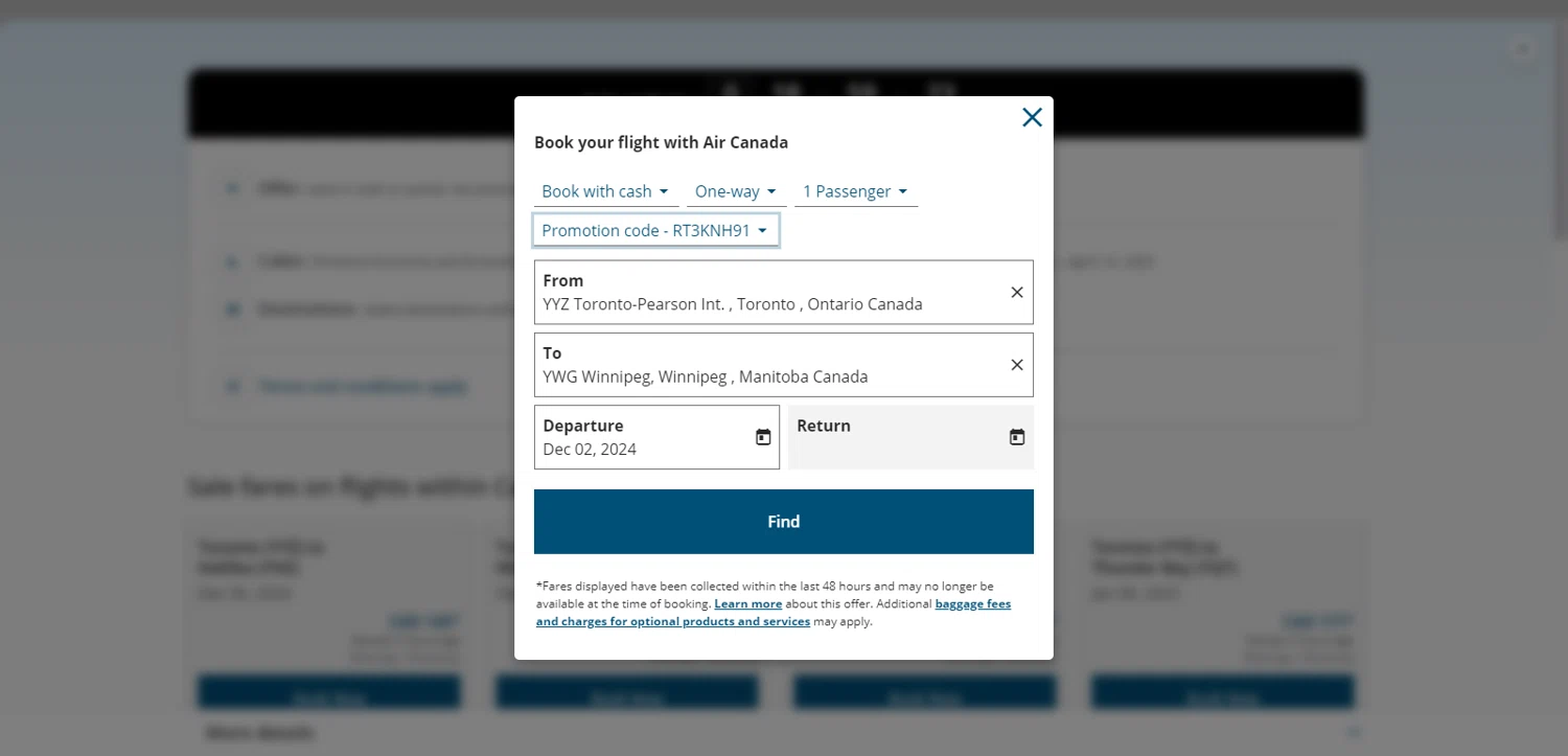 Air Canada Promo Codes - 10% Off | January 2025