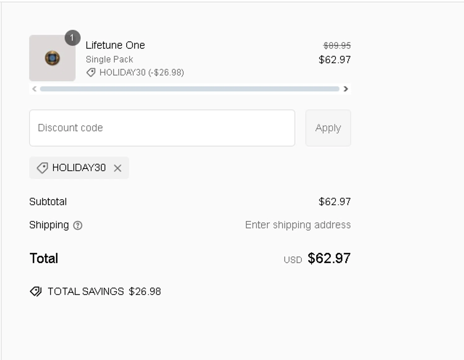 Aires Tech discount code screenshot showing code HOLIDAY30 applied at Aires Tech checkout page. Uploaded by SimplyCodes community member Netheryno on Feb 6, 2025