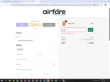 SSAIR coupon verification screenshot