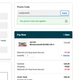 roadsmart5 coupon verification screenshot