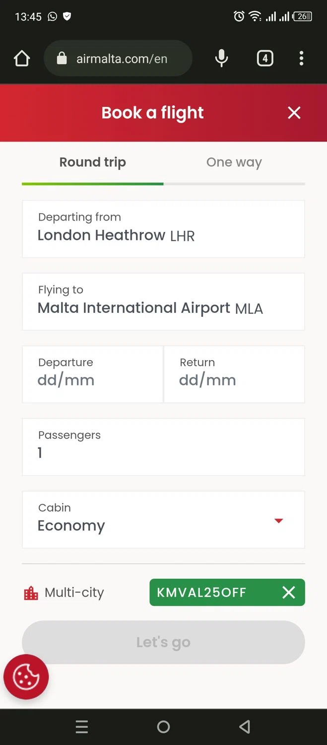 how to use Air Malta coupons