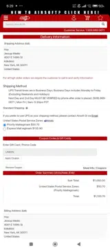 UNION coupon verification screenshot