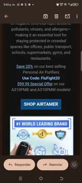 AirTame coupon verification screenshot