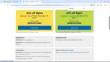 Air Transat coupon verification screenshot