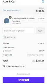 AIYIMA coupon verification screenshot