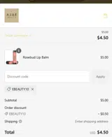 ebeauty10 coupon verification screenshot