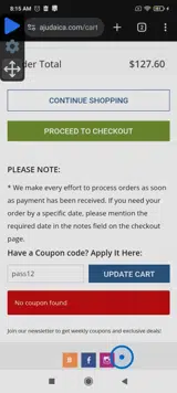 pass12 coupon verification screenshot