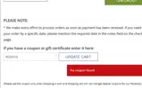 ROSH10 coupon verification screenshot