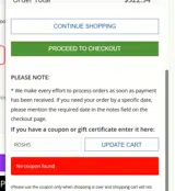 ROSH5 coupon verification screenshot