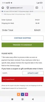 SHOP5 coupon verification screenshot