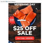 HERO25 coupon verification screenshot