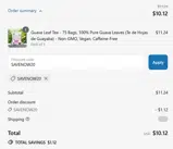 SAVENOW20 coupon verification screenshot