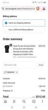 NEWDAY coupon verification screenshot
