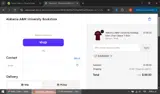 Alabama A&M University Bookstore coupon verification screenshot