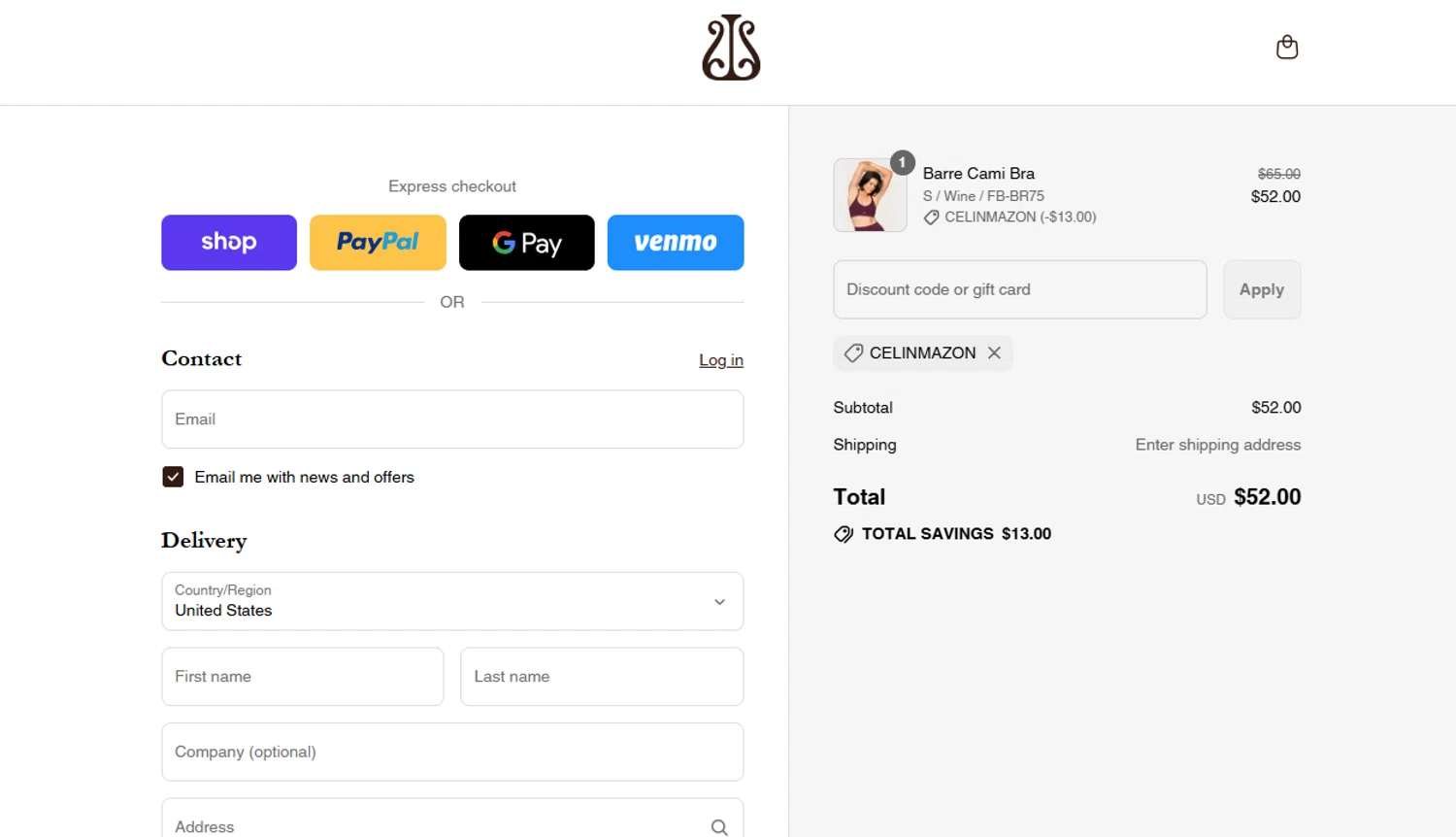 Alala promo code screenshot showing code CELINMAZON applied at Alala checkout page. Uploaded by SimplyCodes community member joandgray9 on Aug 11, 2025