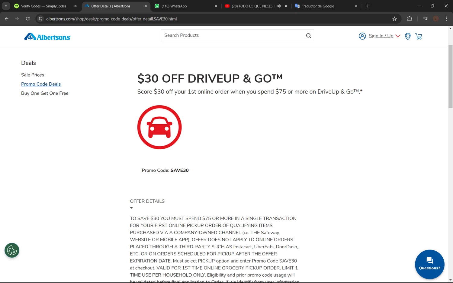 Albertsons Promo Codes 30 Off October 2024