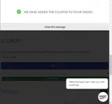 Albright's Supply coupon verification screenshot