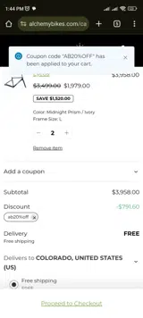AB20%OFF coupon verification screenshot