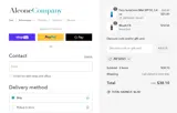 Alcone Company coupon verification screenshot