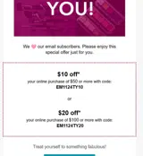 Alcone Company coupon verification screenshot