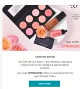 Alcone Company coupon verification screenshot