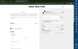Alder New York coupon verification screenshot