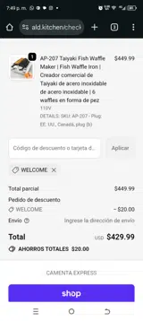 ALDKitchen coupon verification screenshot
