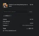 EMAIL15 coupon verification screenshot