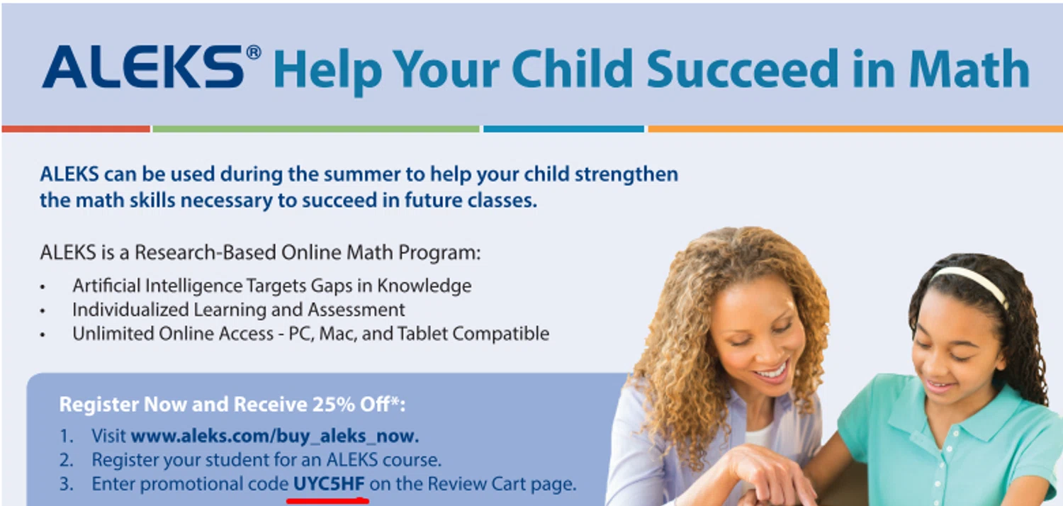 Aleks promo code screenshot showing code UYC5HF applied at Aleks checkout page. Uploaded by SimplyCodes community member RonaldAcunaJr on Apr 23, 2025