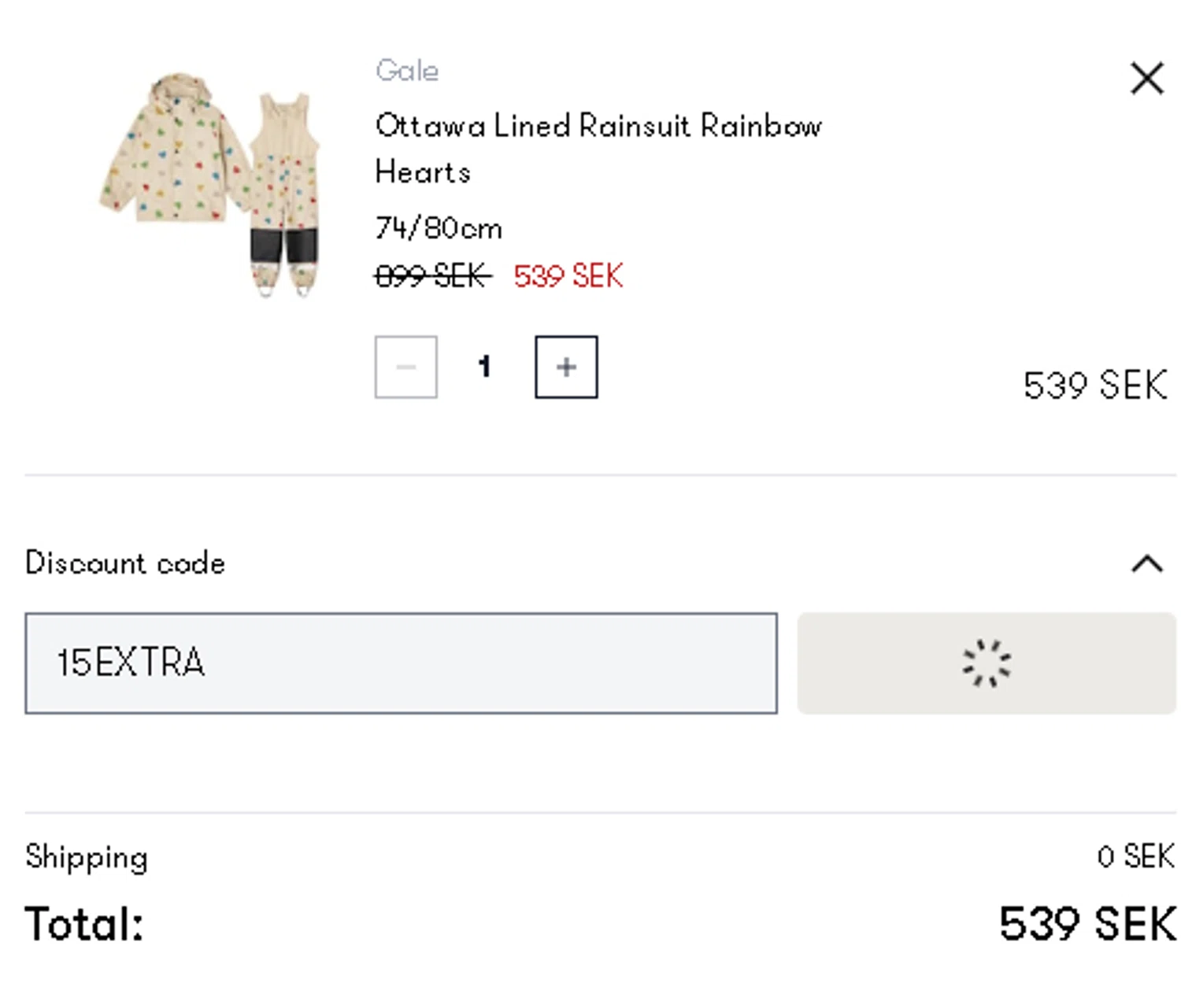 AlexandAlexa discount code screenshot showing code 15EXTRA applied at AlexandAlexa checkout page. Uploaded by SimplyCodes community member Gotoloco on Aug 1, 2025