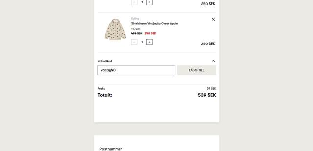 AlexandAlexa checkout page showing AlexandAlexa discount code box | Screenshot taken by SimplyCodes community member on Aug 30, 2025