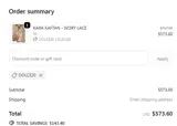 DOLCE20 coupon verification screenshot