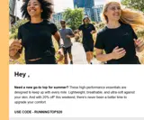 RUNNINGTOPS20 coupon verification screenshot