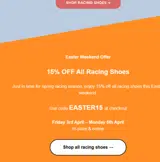 EASTER15 coupon verification screenshot