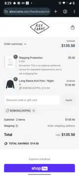 BOBONZJX2P9Q coupon verification screenshot
