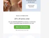 BESTHOLIDAYGIFTS coupon verification screenshot