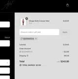 Alglist coupon verification screenshot
